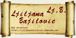 Ljiljana Bajilović vizit kartica